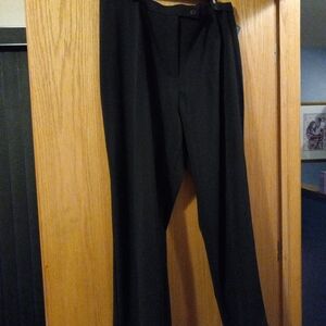 HAGGAR COMFORT EQUIPPED BLK DRESS PANTS 20W AVGE FLEX 18 Acoss WAISTBAND Audrey